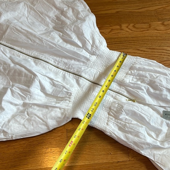 Anthropologie The Tommie Cap-Sleeve Smocked Front-Zip Shirt Dress Size XSP NWT - Picture 7 of 13